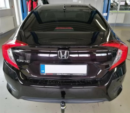 Carlig remorcare Honda Civic 4 usi dupa 2017 demontabil automat vertical marca Autohak [3]