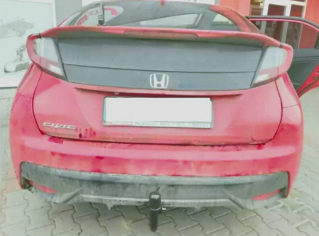 Carlig remorcare Honda Civic 5 usi 2015 - 2017 demontabil automat vertical marca Autohak [3]