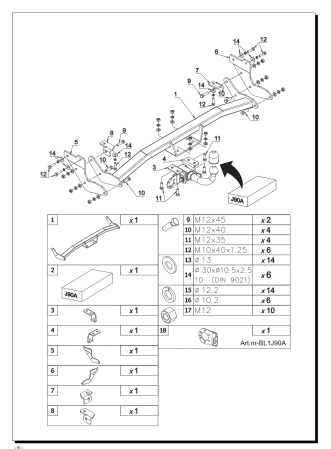Cârlig Remorcare Hyundai Kona Hybrid / Electric (După 2023) Auto-Hak J 90A [7]