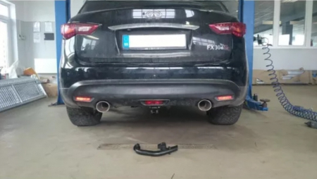 Carlig remorcare Infiniti FX30, FX37, FX50 dupa 2008 demontabil automat vertical marca Thule [3]