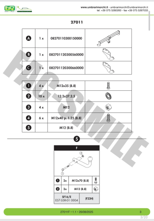 Cârlig de remorcare Umbra Rimorchi Demontabil Vertical pentru Jaecoo 5 SUV (2025 - Prezent) [4]