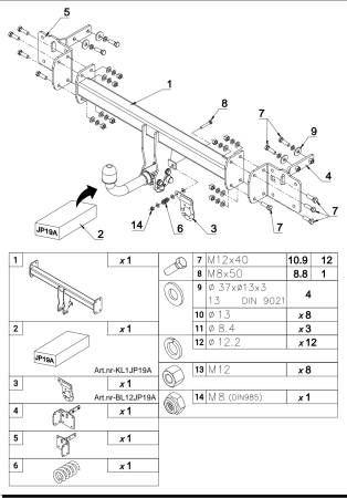 Cârlig de remorcare Auto-Hak Jeep Compass III SUV Demontabil Automat (2025 - Prezent) [2]