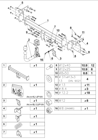 Cârlig de remorcare Auto-Hak Jeep Compass III SUV Demontabil Vertical Invizibil (2025 - Prezent) [4]
