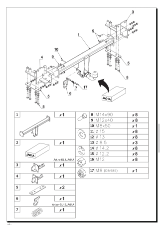 Cârlig remorcare demontabil orizontal Auto-Hak JA 01A pentru Range Rover Velar (după 2017) – karmaster.ro [2]