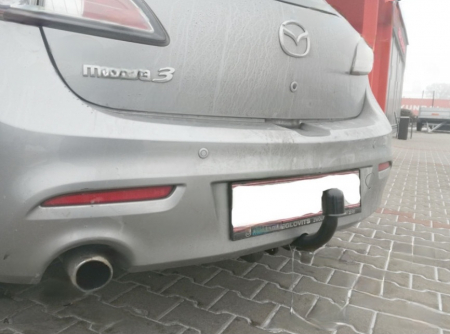 Carlig remorcare Mazda 3 htb 2003 - 2013 demontabil automat cu maneta marca Autohak [4]