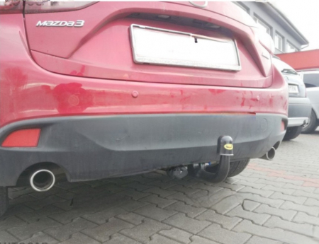 Carlig remorcare Mazda 3 htb 2013 - 2018 demontabil automat vertical marca Autohak [8]