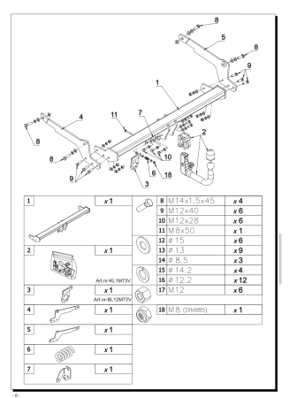 Cârlig remorcare demontabil vertical Auto-Hak M 73V pentru Mazda CX-80 (după 10.2024) – karmaster.ro [4]