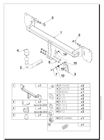 Cârlig remorcare semidemontabil Auto-Hak D 72 pentru Mercedes CLA C178 (după 2025) – karmaster.ro [2]