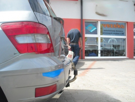 Carlig remorcare Mercedes GLK dupa 2008 demontabil automat cu maneta marca Autohak [3]