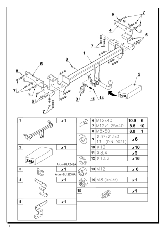 Cârlig remorcare Auto-Hak Z 48A Mitsubishi Outlander >2025 [2]