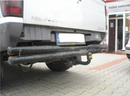 Carlig remorcare Nissan Navara bara tip teava D40 dupa 2006 demontabil automat cu maneta marca Autohak [5]