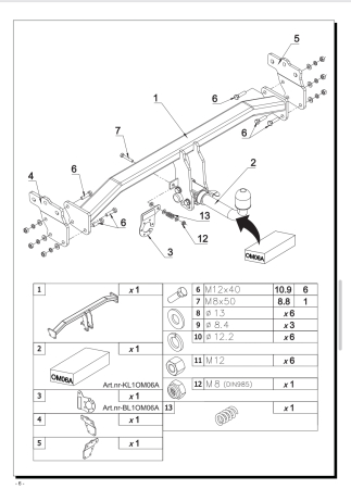 Carlig remorcare automat demontabil orizontal Auto-Hak Omoda 7 SUV PHEV (2026) - Karmaster.ro [2]