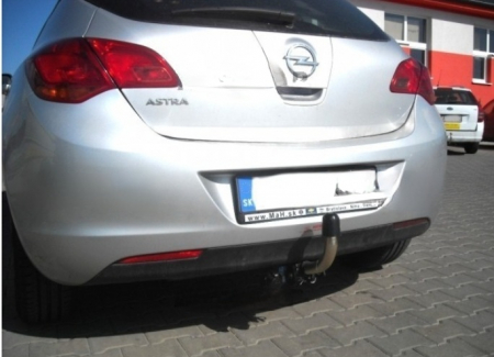 Carlig remorcare Opel Astra J htb 2009 - 2015 demontabil automat cu maneta marca Autohak [6]