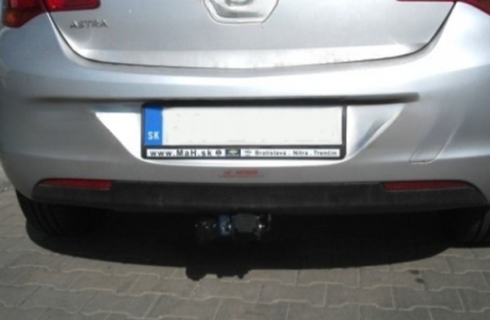 Carlig remorcare Opel Astra J htb 2009 - 2015 demontabil automat cu maneta marca Autohak [2]