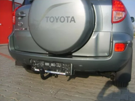 Carlig remorcare Toyota RAV 4  cu roata de rezerva 2005 - 2009 demontabil automat cu maneta [1]