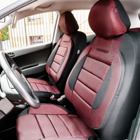 Huse universale premium pentru scaune auto rosu+negru - CARGUARD [1]