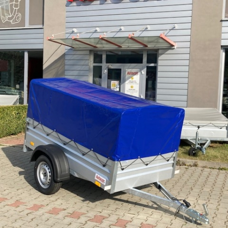 Remorca cu prelata si cadru 750 kg punte simpla 2050x1150x390 mm [0]