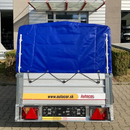 Remorca cu prelata si cadru 750 kg punte simpla 2050x1150x390 mm [2]