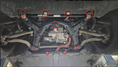 Scut aluminiu motor fata Tesla Model Y AWD 2020-2023 [3]