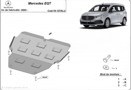 Scut motor Mercedes - Scut-Aluminiu-Motor-Cutie-Viteza-Mercedes-EQT-2023-Karmaster-19.137-ALU