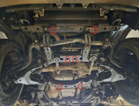 Scut Aluminiu Motor 4mm Toyota Land Cruiser J150 2009-2026 - Protecție Radiator și Bară [3]