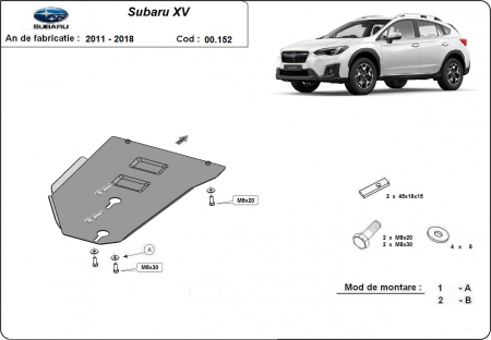 Scut motor Subaru - Scut metalic cutie de viteze Subaru XV 2011-2018