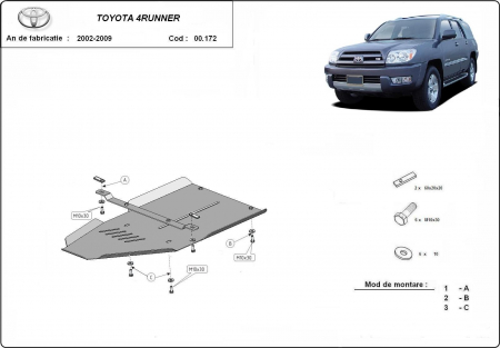 Scut motor Toyota - Scut metalic cutie de viteze Toyota 4Runner 2002-2009