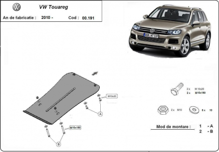 Scut motor Vw - Scut metalic cutie de viteze VW Touareg dupa 2010