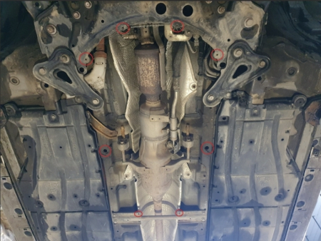 Scut Metalic Antifurt Catalizator Toyota Corolla (2007 - 2018) - Oțel 2mm, Cod 00.160 [2]