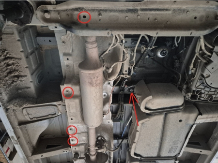 Scut Metalic Protecție Catalizator Stop Start Renault Master (2024-prezent) Karmaster [2]