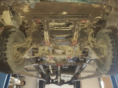 Scut Metalic Protecție Cutie Viteze și Filtru Particule Toyota Hilux Revo 2016-2026 - Oțel 2.5mm Karmaster [3]