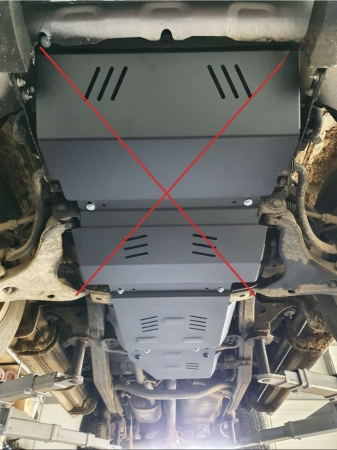 Scut metalic grosime 3mm pentru cutia de viteze si diferential Mitsubishi L200 2007-2015 [3]