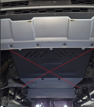 Scut metalic cutie de viteze și diferențial VW Amarok V6 Automat (2016 - 2022) - Oțel 2.5mm - Karmaster [7]