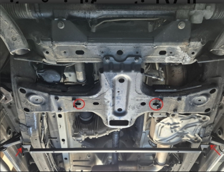 Scut metalic cutie de viteze și diferențial VW Amarok V6 Automat (2016 - 2022) - Oțel 2.5mm - Karmaster [3]