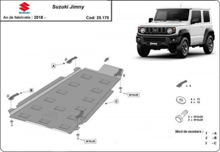 Scut motor Suzuki Jimny - Scut metalic cutie de viteze si reductor Suzuki Jimny 2018 - prezent