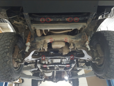 Scut Metalic Oțel 2.5mm Cutie Viteze Toyota Land Cruiser J90 1995-2002 - Modul Transmisie [3]