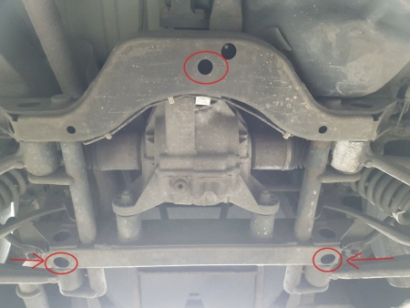 Scut metalic diferential spate Mercedes ML W163 1998-2005 [2]