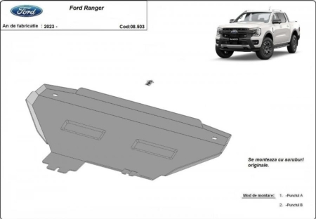 Scut motor Ford Ranger - Scut metalic radiator Ford Ranger 2023 - prezent