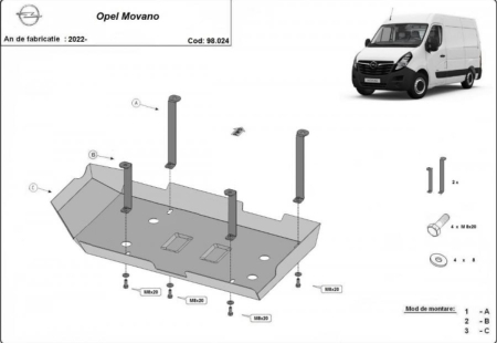 scut-metalic-rezervor-AdBlue-Opel-Movano-2021-prezent-karmaster-montaj