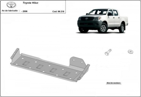 Scut motor Toyota - Scut metalic rezervor Toyota Hilux 2000 - 2006