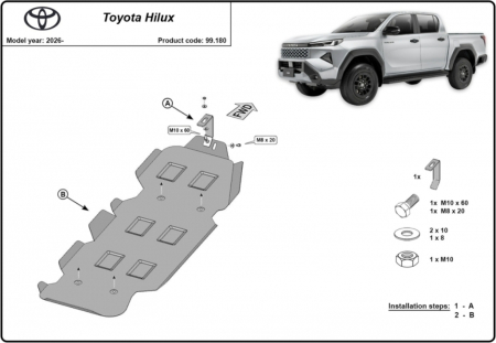 Scut Metalic Rezervor Toyota Hilux