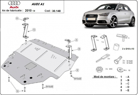 Scut motor Audi - Scut motor metalic Audi A1