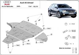 Scut motor Audi Allroad - Scut motor metalic Audi Allroad II cu laterale dupa 2005