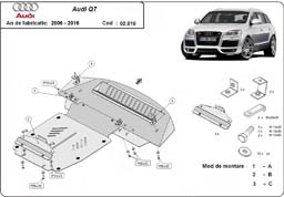Scut motor metalic Audi Q7 fabr. 2006 - 2015