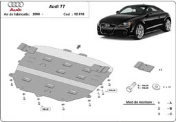 Scut motor Audi TT - Scut motor metalic Audi TT dupa 2006