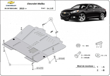 Scut motor Chevrolet - Scut motor metalic Chevrolet Malibu dupa 2013