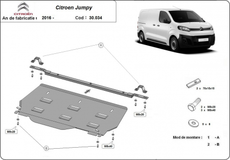 Scut motor metalic Citroen Jumpy Monovolum dupa 2016