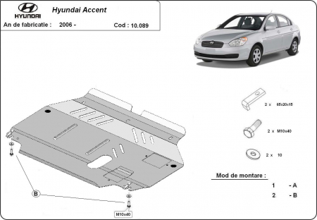 Scut motor Hyundai - Scut motor metalic Hyundai Accent dupa 2006