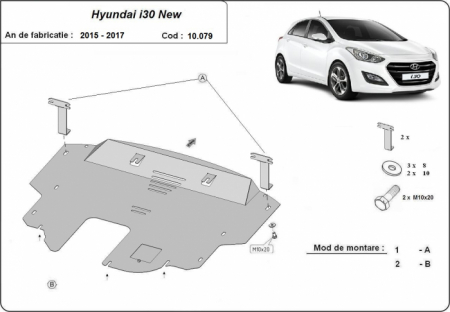 Scut motor Hyundai - Scut motor metalic Hyundai i30 2015-2016