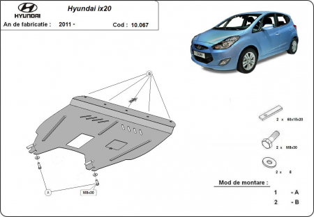 Scut motor Hyundai - Scut motor metalic Hyundai ix20 dupa 2011